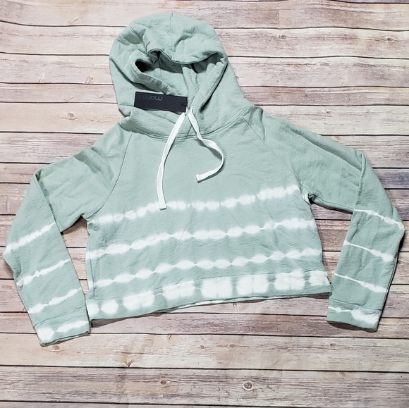 Mono b Cropped Wave Hoodie - Picture 1 of 9